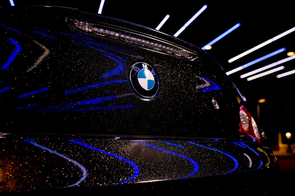 Car Wrapped with Gloss Galaxy Black Wrap