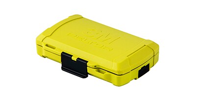 Keltainen ABS-muovista valmistettu salkku 3M:n logolla
