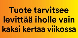 Levitetään vain kaksi kertaa viikossa
