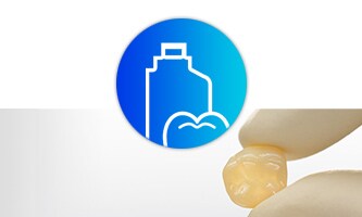 Hampaiden väliaikaisratkaisukuvake
