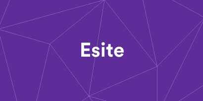 Violetti grafiikka sanalla esite

