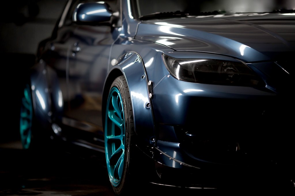 Car Wrapped with Gloss Glacier Gray Wrap