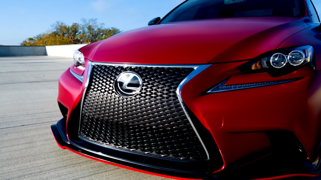 Car Wrapped with Satin Vampire Red Wrap