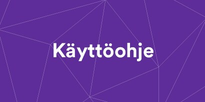 Violetti grafiikka sanalla sovellusopas
