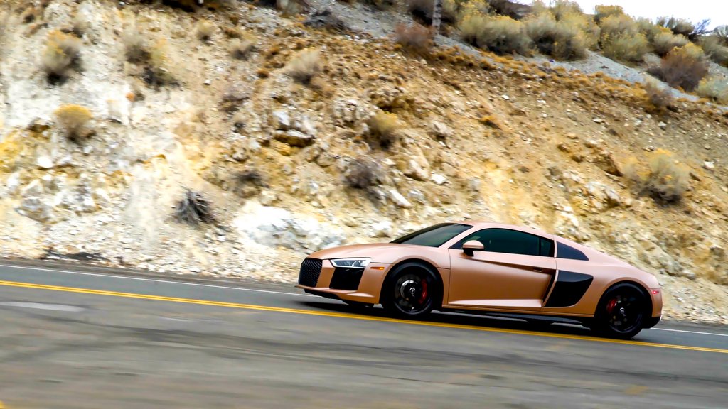 Car Wrapped with Satin Caramel Luster Wrap