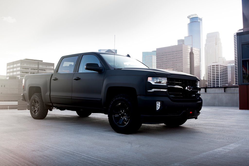 Car Wrapped with Dead Matte Black Wrap