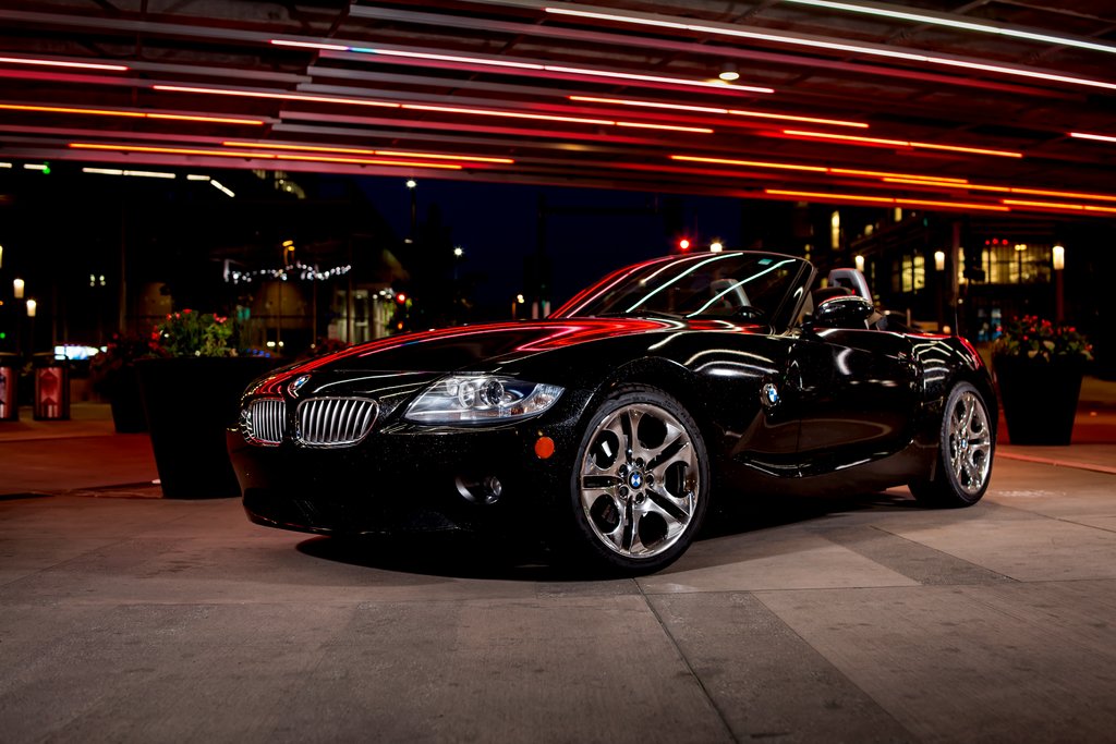 Car Wrapped with Gloss Galaxy Black Wrap