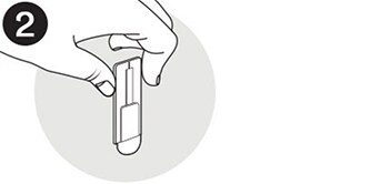 Ohjekuva, joka näyttää, miten Command™-koukun jalustaa pidetään varovasti paikallaan
