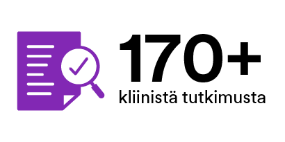 Yli 170 kliinistä tutkimusta
