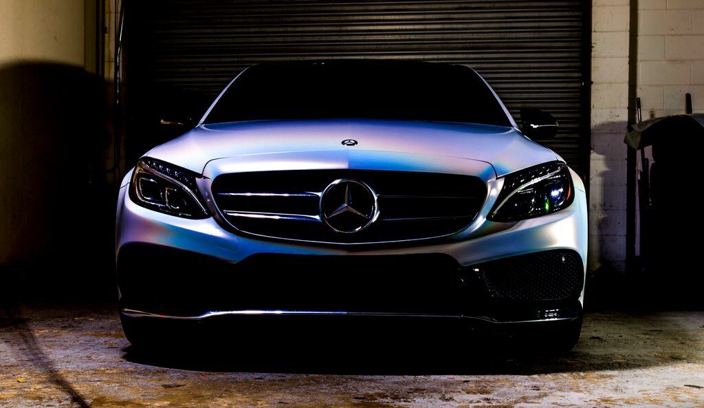 Car Wrapped with Satin Flip Ghost Pearl Wrap