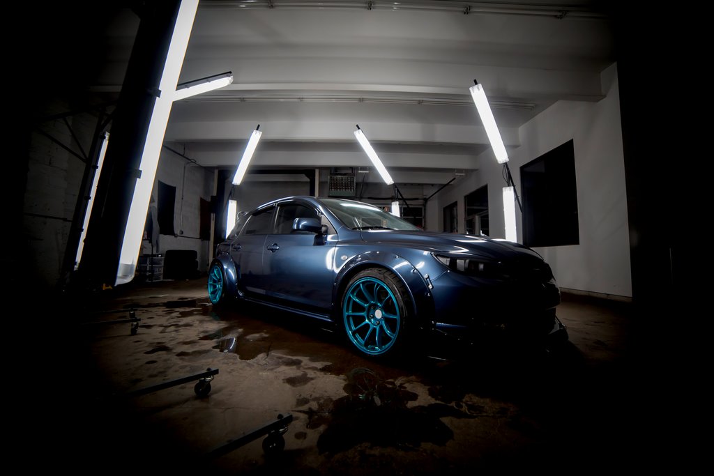 Car Wrapped with Gloss Glacier Gray Wrap