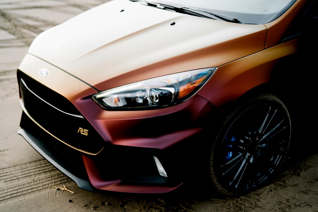 Car Wrapped with Satin Flip Volcanic Flare Wrap